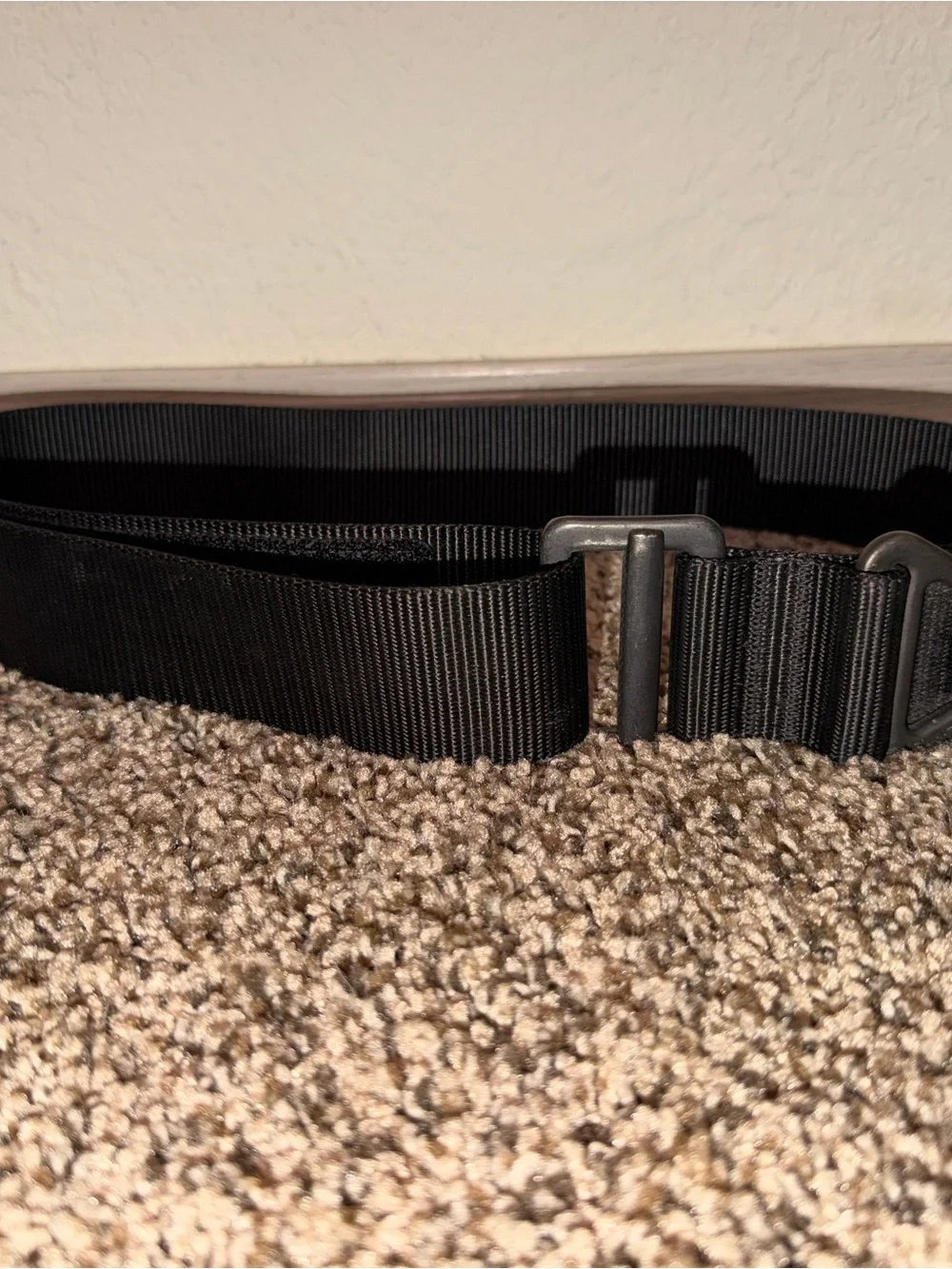 5.11 Tactical Black Nylon Webbing Belt with Metal Slide Buckle